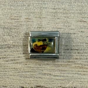 Basset Hound Italian Charm Bracelet Link